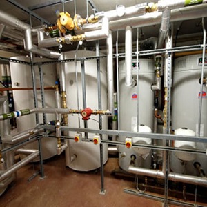 hotel hot water plantroom